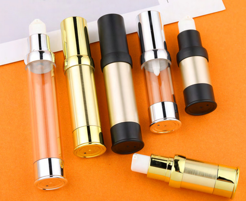 بطری پمپ بدون هوا پلاستیکی 10ml 15ml 20ml 30ml با پمپ لوشن Snap