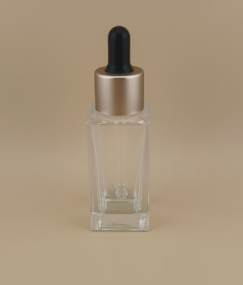 بطری قطره چکان مربع کوچک ظریف شفاف و صاف دارای گواهی ISO9001/ISO14001 برای لوسیون