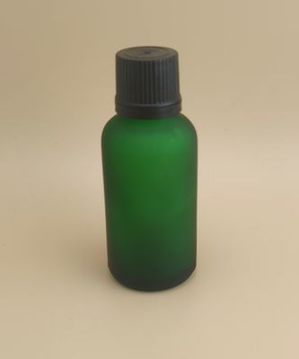 طراحی ظریف مات شفاف سبز تیره بطری شیشه ای صاف برای اسانس