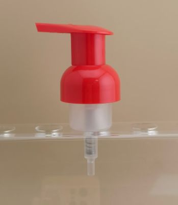 طراحی ظریف پمپ فوم پلاستیکی قرمز برای بطری های شامپو