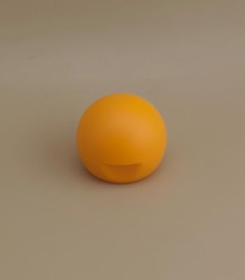 پوشش کروی صاف ماتی پلاستیکی زرد برای بطری های آرایشی