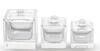 بطری شیشه ای عطر مربعی بطری لوازم آرایشی و بهداشتی 50 میلی لیتری