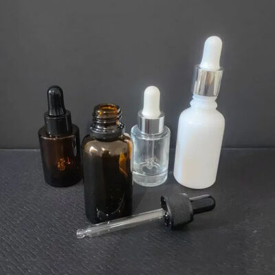 فابریکه 10ml 30ml 50ml گلدان های گلدان طلایی آمبر برای آزمایش کرم سرم عطر