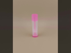 بسته بندی بالم لب کوچک، صاف و شفاف با درپوش صورتی برای رژ لب