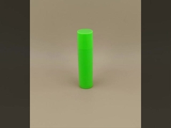 بسته بندی بالم لب کوچک، صاف و سبز با درپوش صورتی برای رژ لب