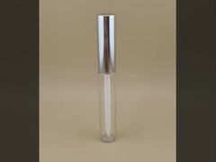 طراحی ظریف بسته بندی بلسم لب شفاف با پوشش نقره ای برای رژ لب