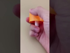 پاک کننده آرایش دخترها پمپ ناخن نارنجی K801-2 با بهار داخل پلاستیک PP