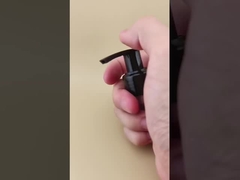 پمپ لوشن سیاه درخشان با قفل چپ و راست K201-9 برای بطری های پوست