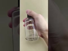 طراحي ظريف بطري شيشه اي بزرگ صاف و گرد با پوشش خاص براي دارو