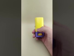 بسته بندی بالم لب نرم زرد و بنفش برای رژ لب