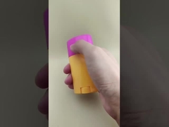 بسته بندی کرم لب صاف نارنجی با پوشش صورتی 0802 برای رژ لب