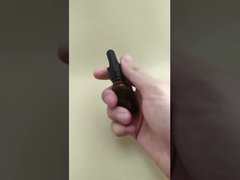 طراحی ظریف مینی شفاف قهوه ای صاف قطره چکان گرد برای مراقبت از پوست