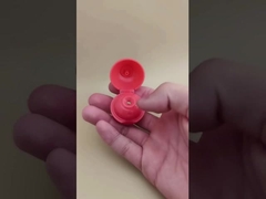 پوشش کروی صاف ماتی قرمز روشن پلاستیکی برای بطری های آرایشی