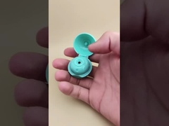 درب کروی مات صاف پلاستیکی فیروزه‌ای برای بطری‌های آرایشی