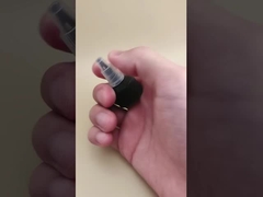 کلاهک ژله ای ریبدار پلاستیکی سیاه برای بطری های رنگ