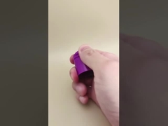 طرح خوب رنگ بنفش پلاستیکی گرد کلاه صاف برای بطری های آرایشی