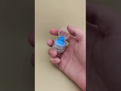 طرح خوب شفاف پلاستیکی کپسول گرد ریب دار برای بطری های مراقبت از پوست