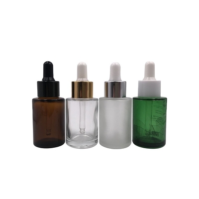 بطری های قطره چکان روغن ضروری Amber Frosted 1 Oz K1009 چند منظوره با دوام