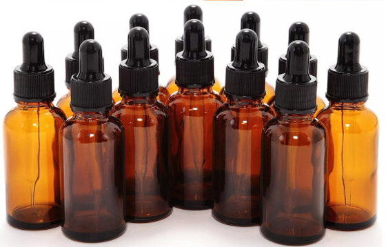 قطره چکان سرم شیشه عنبر خالی K1010 برای اسانس 20 میلی لیتر 30 میلی لیتر 50 میلی لیتر