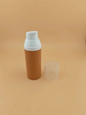 15ml 30ml 50ml پمپ پلاستیکی شفاف بدون هوا بطری آرایشی برای بسته بندی آرایشی