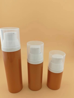 15ml 30ml 50ml پمپ پلاستیکی شفاف بدون هوا بطری آرایشی برای بسته بندی آرایشی