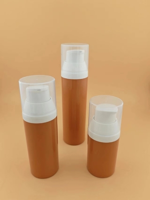 15ml 30ml 50ml پمپ پلاستیکی شفاف بدون هوا بطری آرایشی برای بسته بندی آرایشی
