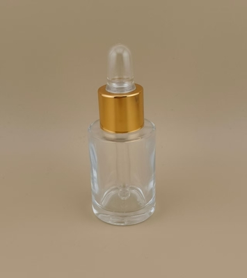 بطری قطره چکان شیشه ای ظریف برای لوسیون طراحی مات شفاف CRC ممکن است