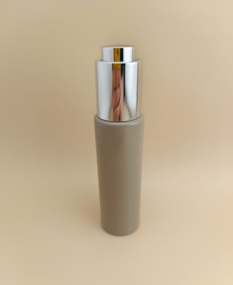 Delicate Design Brown Smooth Round Long Dropper Bottle K-GBL30 for Essence