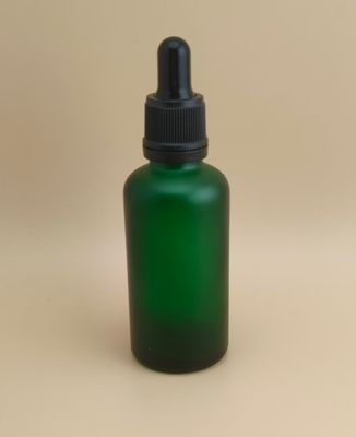 طراحی ظریف قطره چکان سبز تیره شفاف برای اسانس