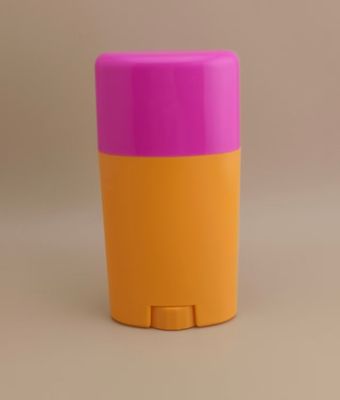 بسته بندی کرم لب صاف نارنجی با پوشش صورتی 0802 برای رژ لب