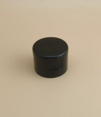 درپوش پلاستیکی مشکی گرد و صاف برای بطری های آرایشی