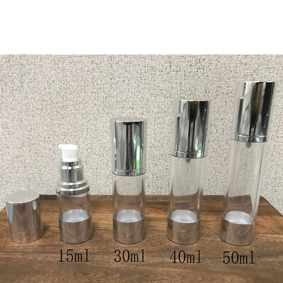 15ml 30ml 40ml 50ml بطری بی هوا برای لوازم آرایشی کرم بدن بطری پمپ بی هوا