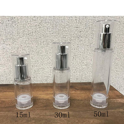 5ml 10ml 15ml سفید صورتی آبی سیاه لوشن بدون هوا پمپ بطری PP بدون هوا لوازم آرایشی سفر لوکس بطری بدون هوا