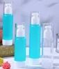 80/100ml Slik-Screen Printing Clear Serum بطری بدون هوا با پمپ اسپری