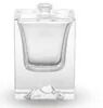 بطری عطر شیشه ای 100 میلی لیتر بطری شیشه ای مربع بطری شفاف با اسپری