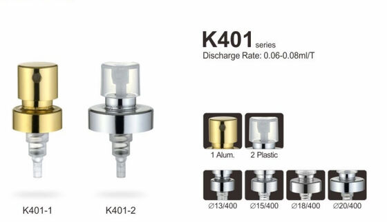 اسپری مه پاش 18 میلی متری 20 میلی متری آلومینیوم Crimp Pump sprayer Fine Mist Spray K401