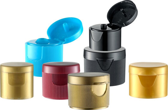 24/410 دو رنگ پلاستیکی Flip Top Cap برای بطری