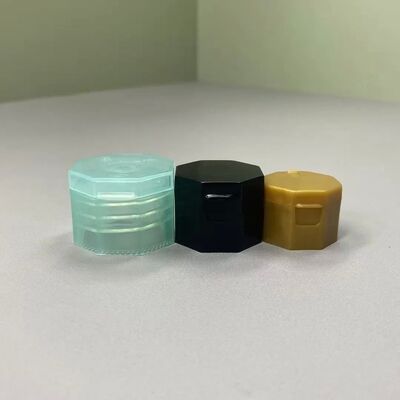 شکل هشتگونی 24 میلی متری Flip Top Caps پلاستیک شکل ویژه Snap Caps