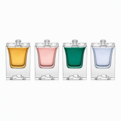 شیشه عطر خالی Super Clear Bottles 50ml با کیفیت بالا بطری عطر شیشه ای