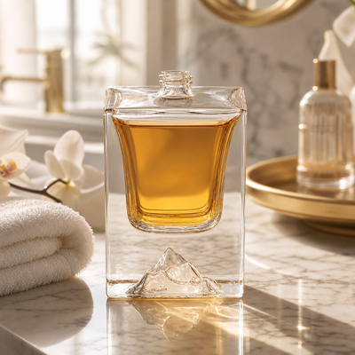 شیشه عطر خالی Super Clear Bottles 50ml با کیفیت بالا بطری عطر شیشه ای