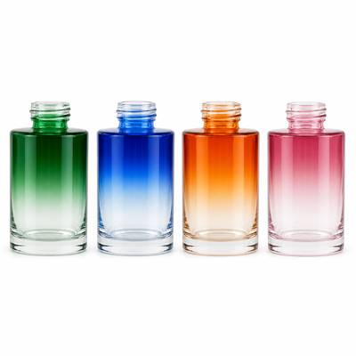 نمونه رایگان بطری پخش کننده بطری شیشه ای گرادیان با چوب برای بطری عطر معطر