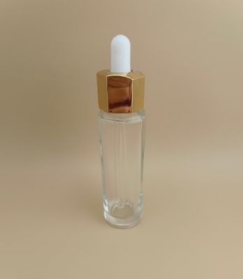 بطری قطره ای شفاف سفارشی با CRC طراحی چند گوشه ای ممکن و زیبا ارائه راه حل بسته بندی پایدار برای جوهر