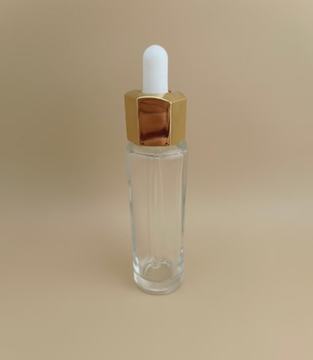 طراحي خوب بطري قطره اي شفاف چند ضلعي براي جوهر