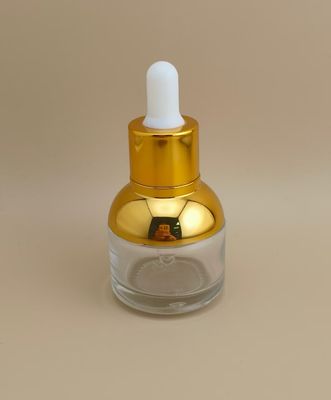 بطری قطره چکان شفاف گرد و زیبا برای اسانس